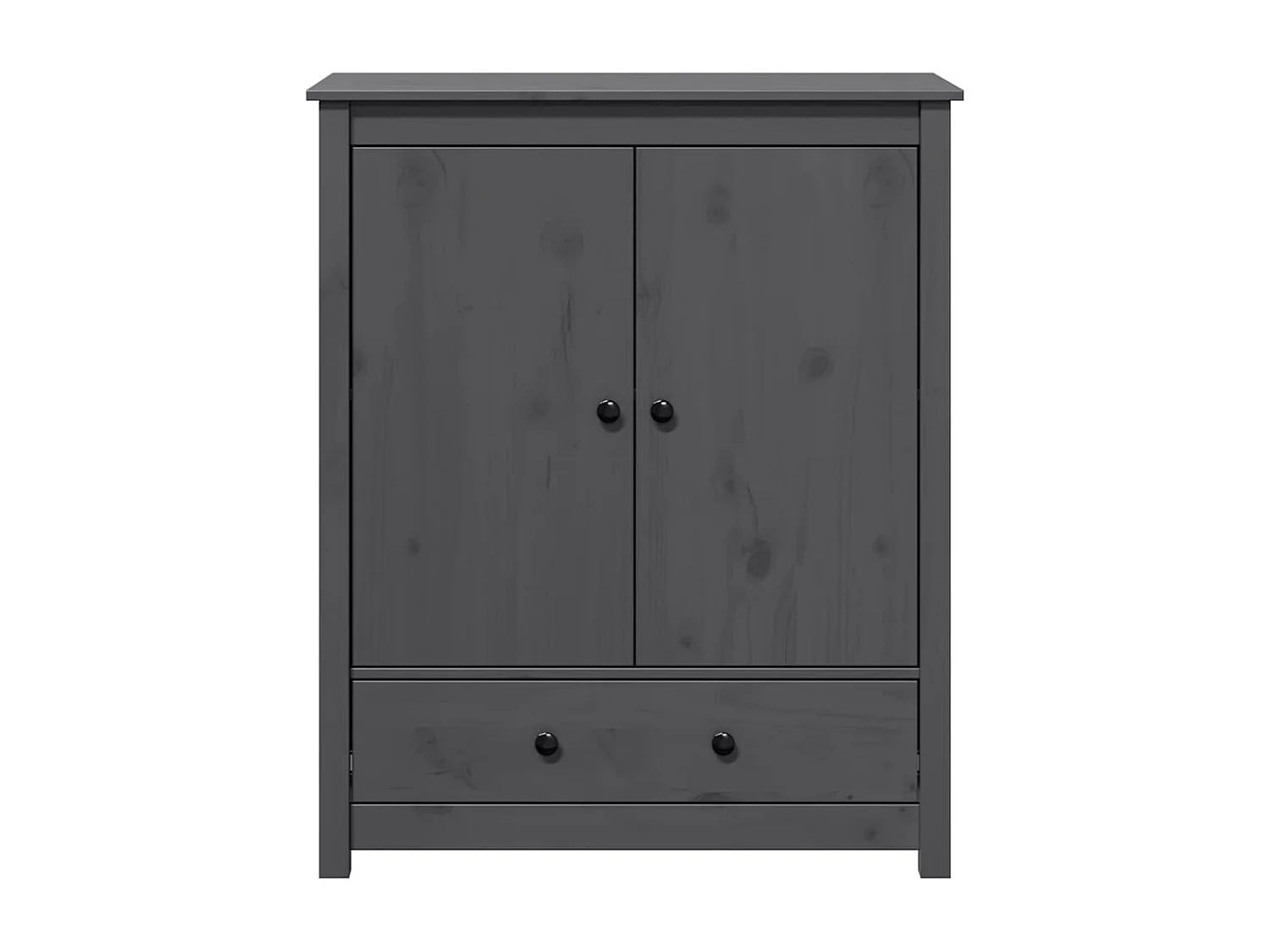 Buffet Gris 83x41,5x100 cm Bois massif de pin