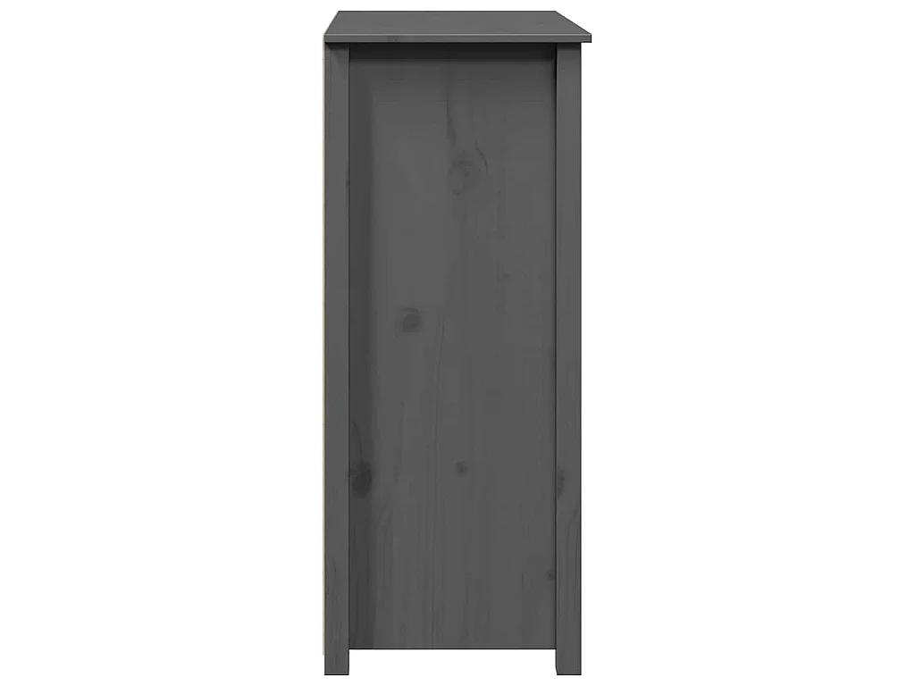 Buffet Gris 83x41,5x100 cm Bois massif de pin