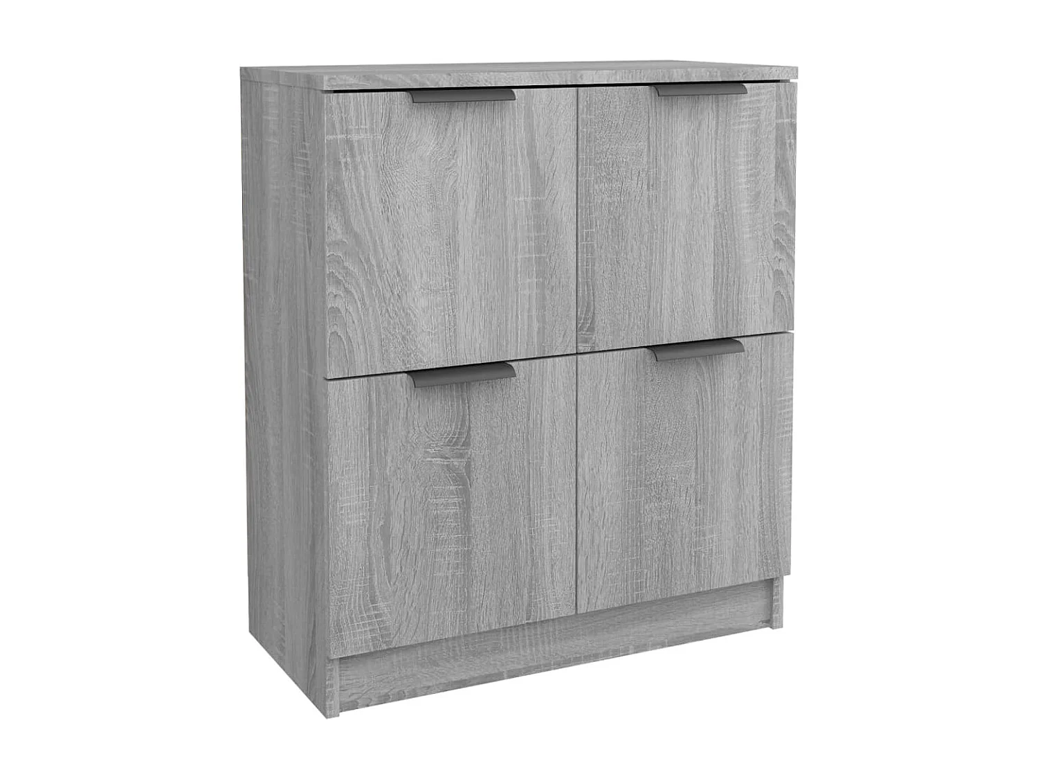 Dressoir 60x30x70 cm bewerkt hout grijs sonoma eiken