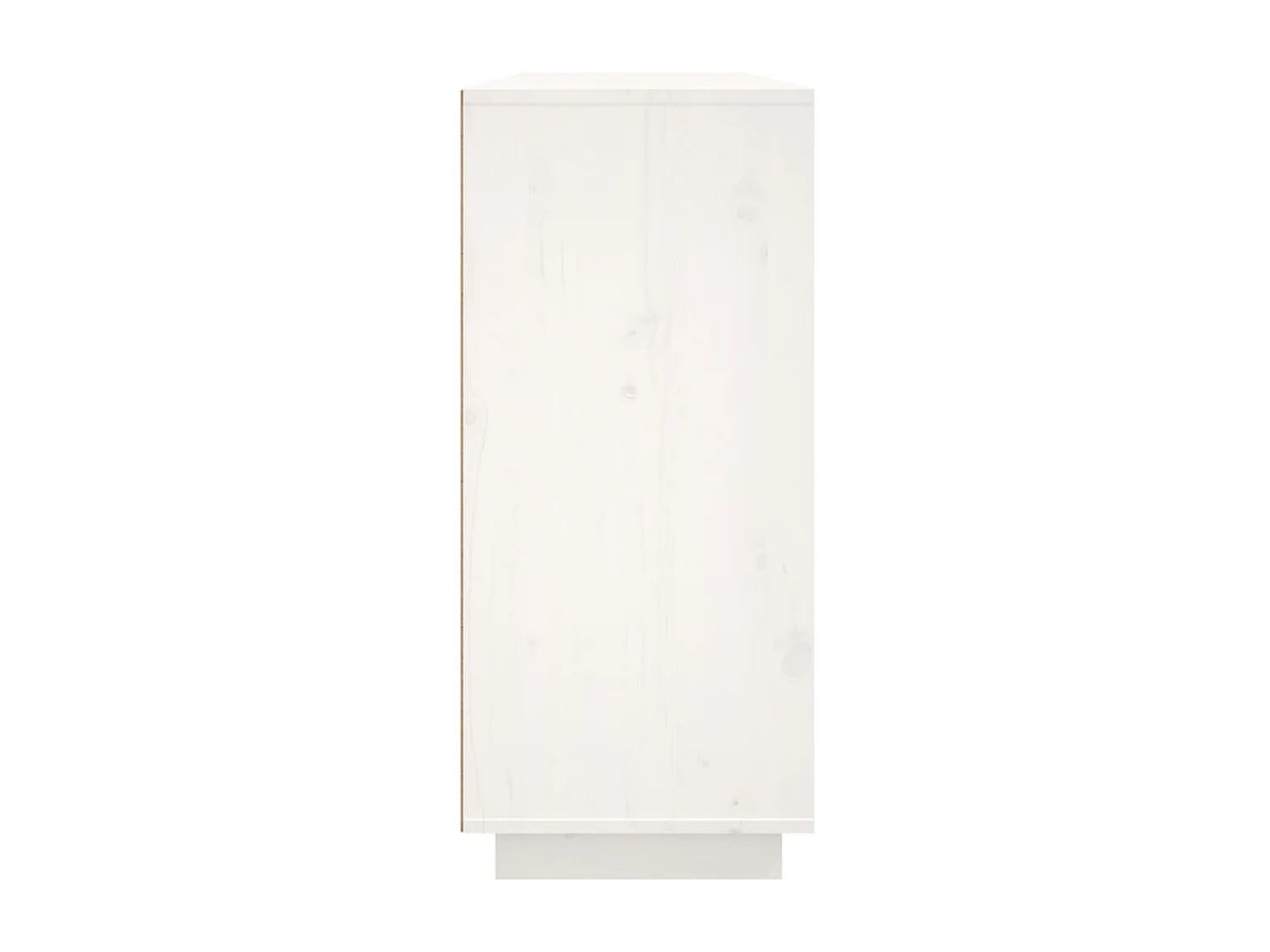 Buffet Blanc 120x35x80 cm Bois massif de pin