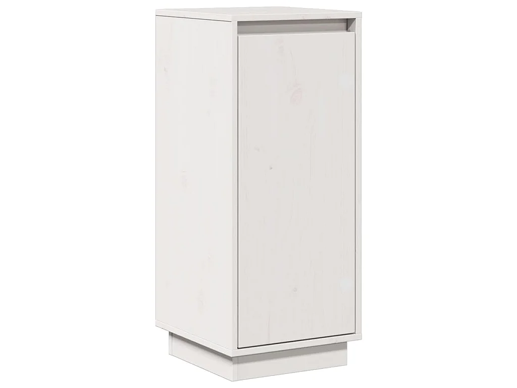 Sideboards 2 Stk. Weiß 31,5x34x75 cm Massivholz Kiefer