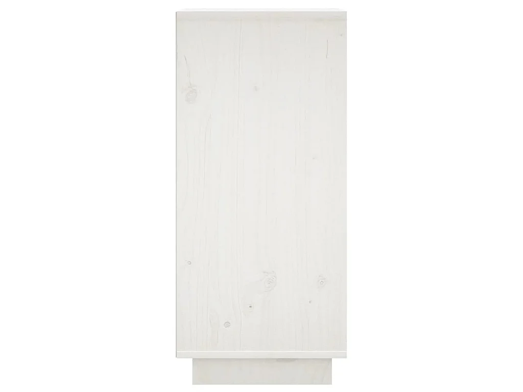 Sideboards 2 Stk. Weiß 31,5x34x75 cm Massivholz Kiefer