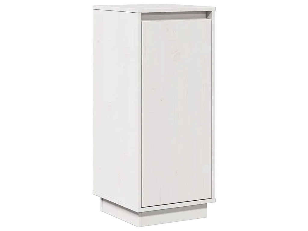 Buffets 2 pcs Blanc 31,5x34x75 cm Bois massif de pin