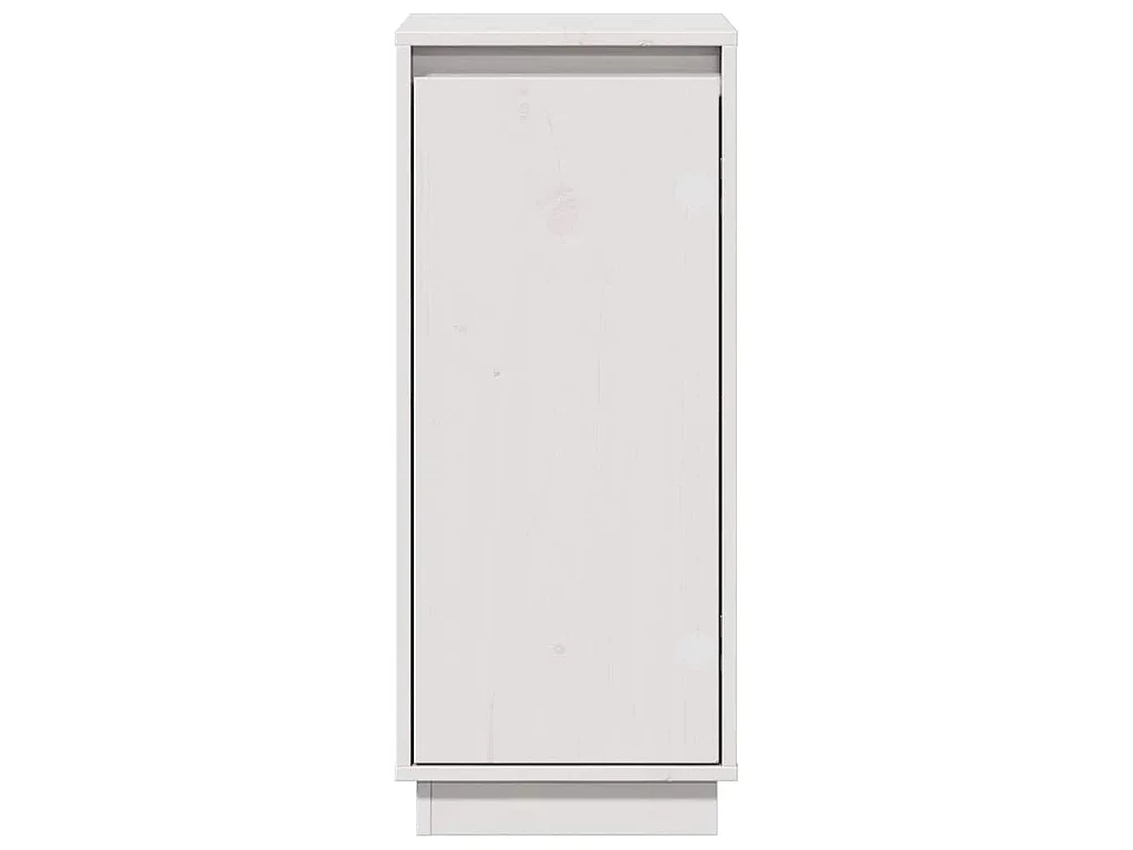 Buffets 2 pcs Blanc 31,5x34x75 cm Bois massif de pin