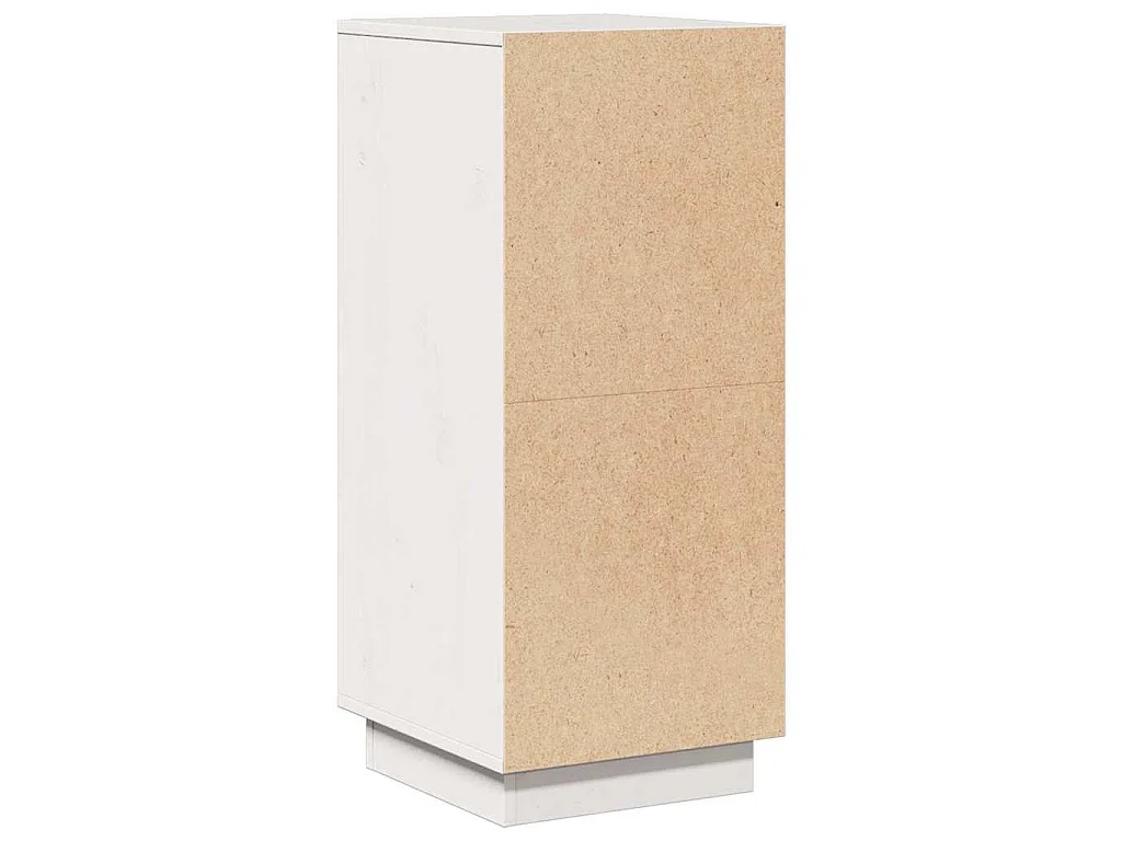 Buffets 2 pcs Blanc 31,5x34x75 cm Bois massif de pin