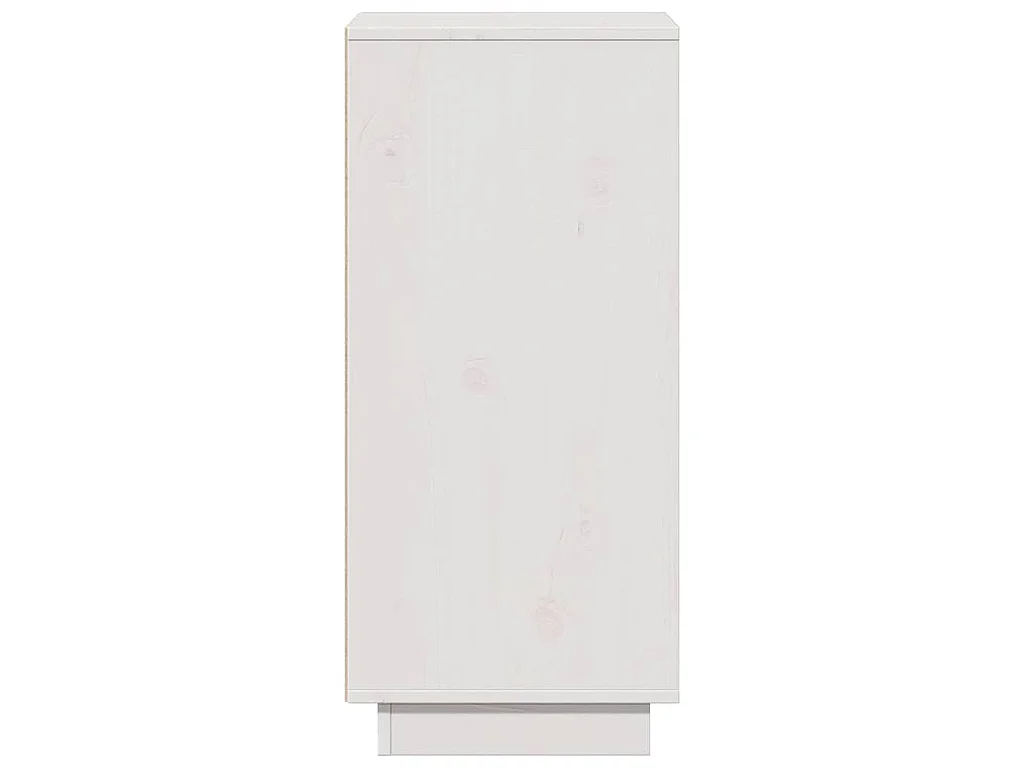 Buffets 2 pcs Blanc 31,5x34x75 cm Bois massif de pin