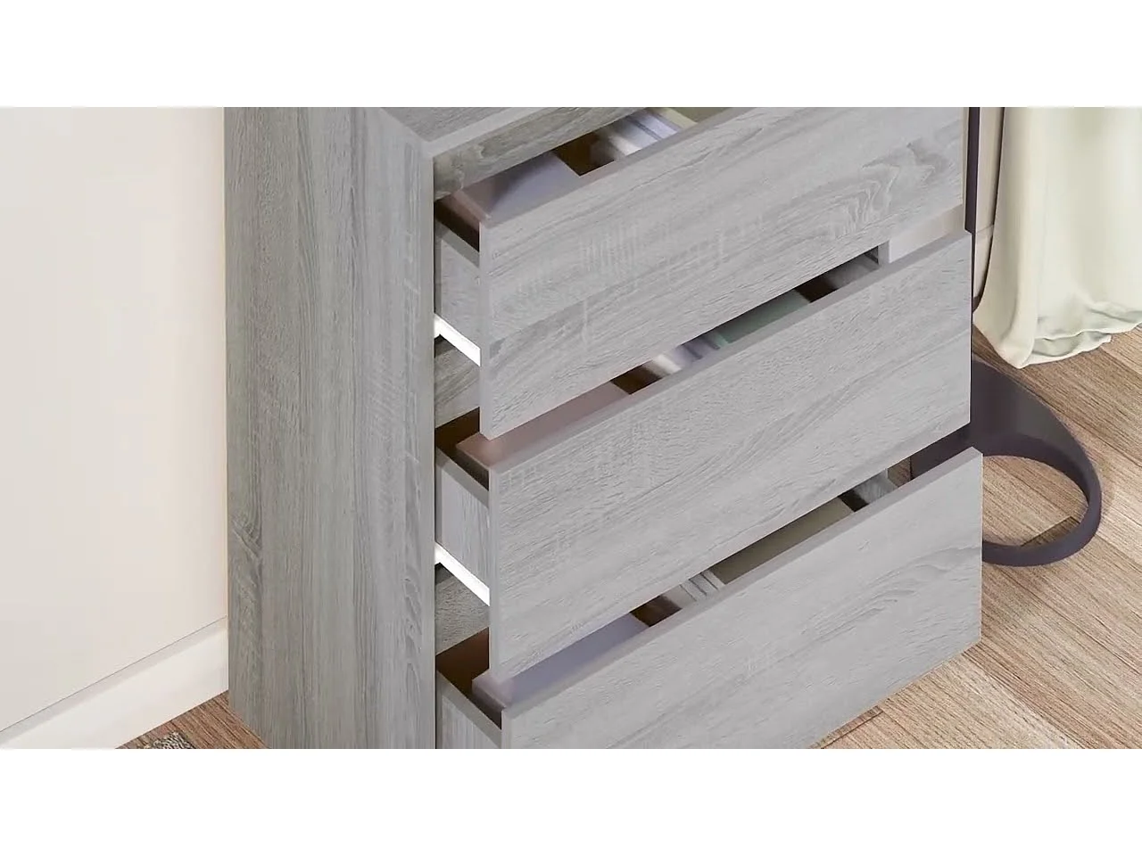 Buffet Sonoma gris 60x35x76 cm Bois d'ingénierie