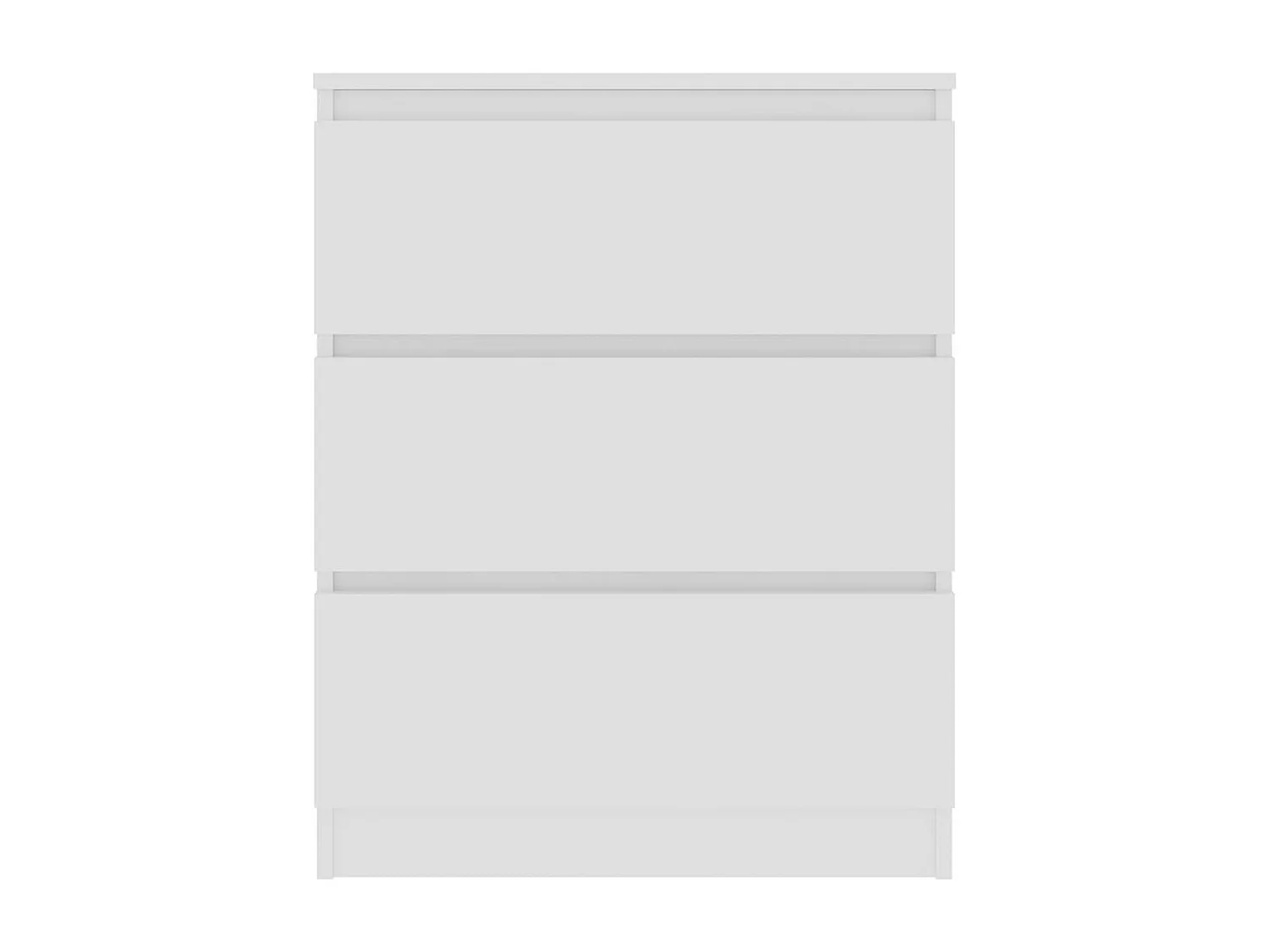 Credenza Bianca 60x35x76 cm in Legno Multistrato