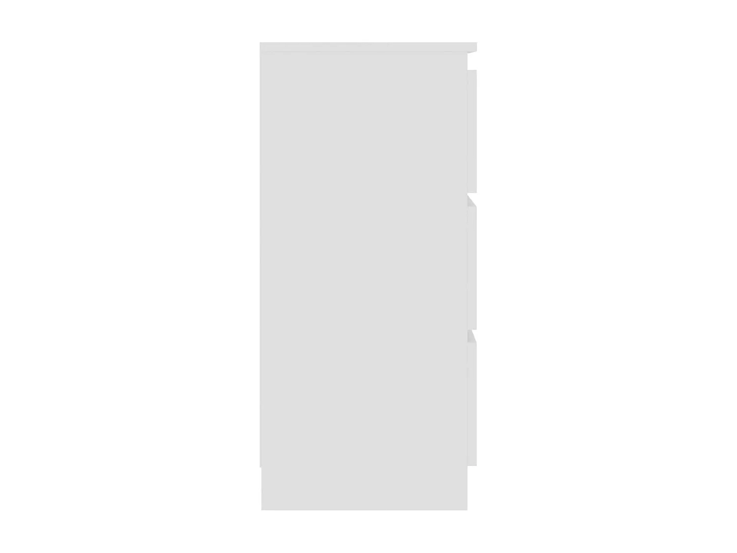 Buffet Blanc 60x35x76 cm Bois d'ingénierie