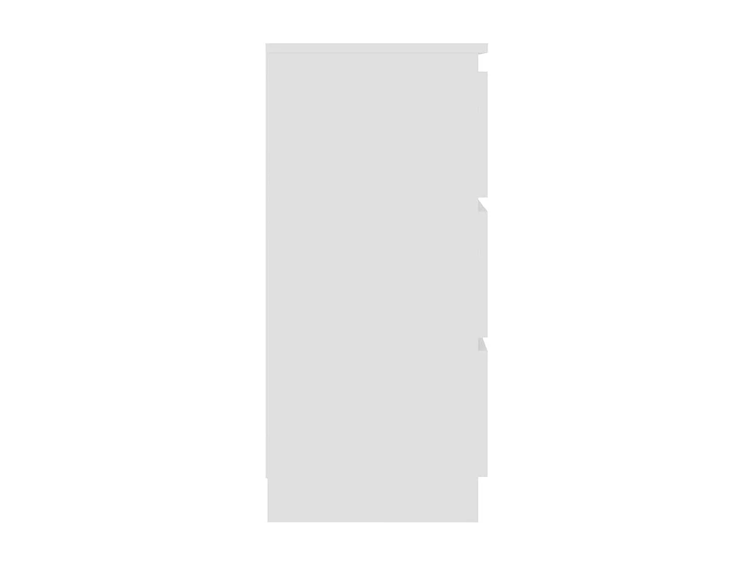 Buffet Blanc 60x35x76 cm Bois d'ingénierie