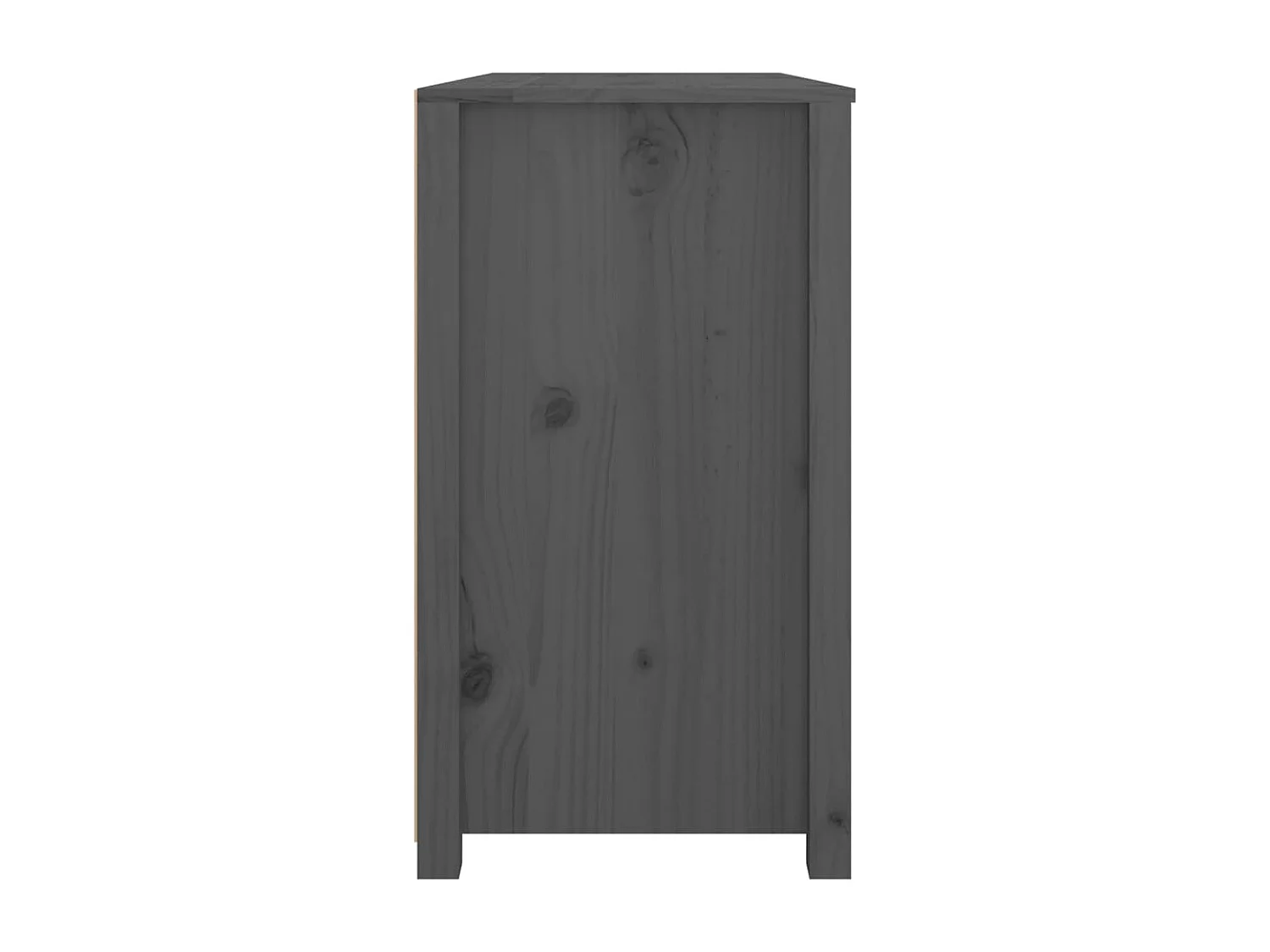 Armoire latérale Gris 100x40x72 cm Bois de pin massif