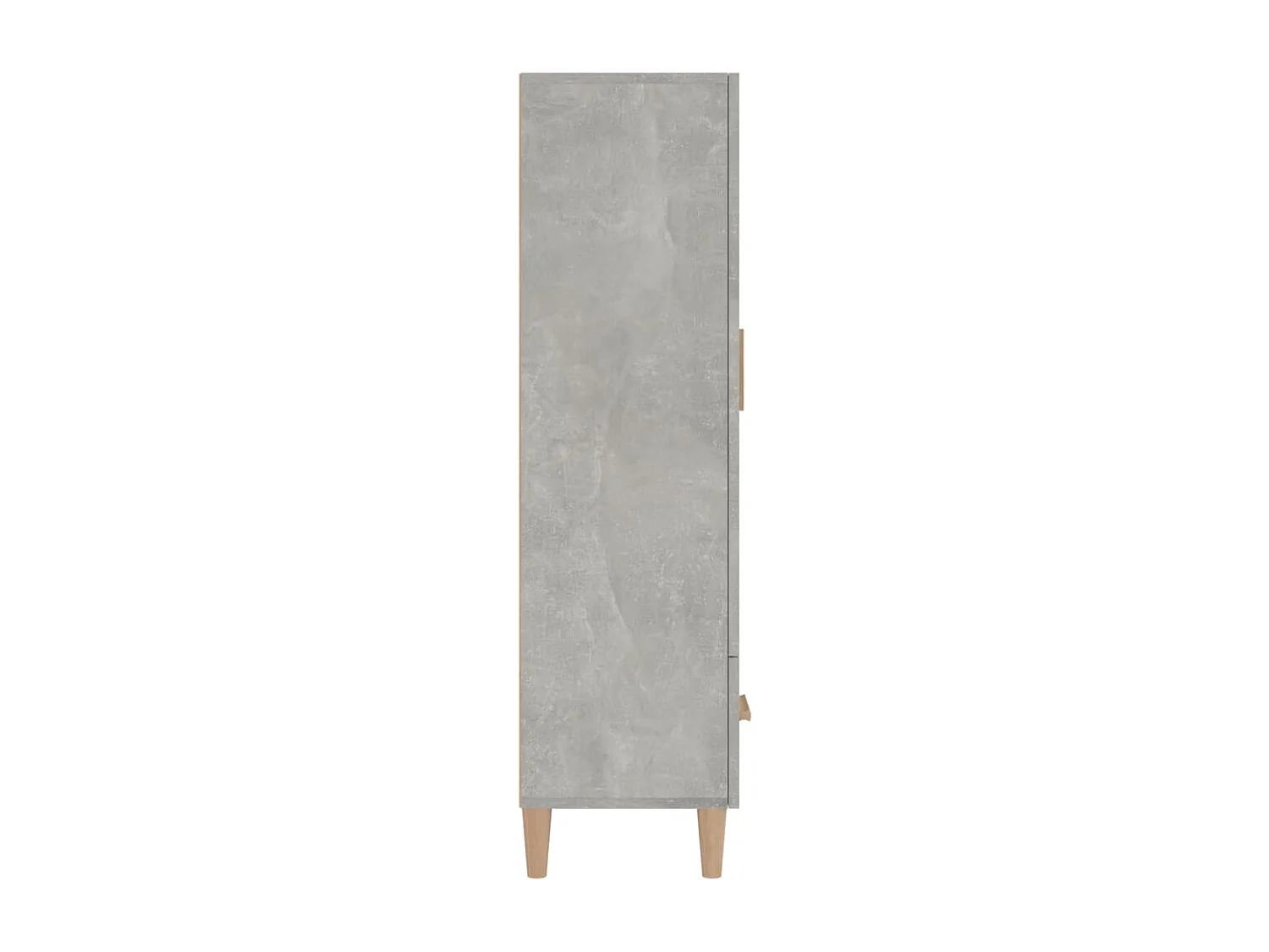 Buffet haut Gris béton 70x31x115 cm Bois d'ingénierie