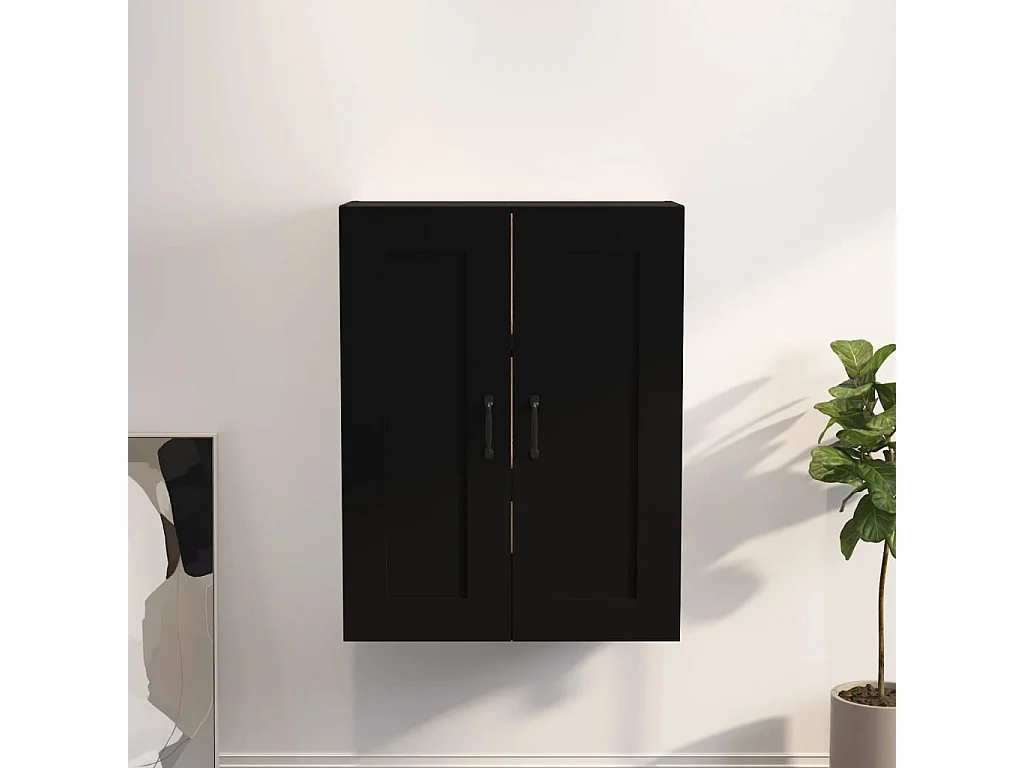 Hängeschrank Schwarz 69,5x32,5x90 cm