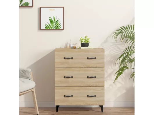 Kauf Unique Sideboard Sonoma-Eiche 69,5x34x90 cm Holzwerkstoff