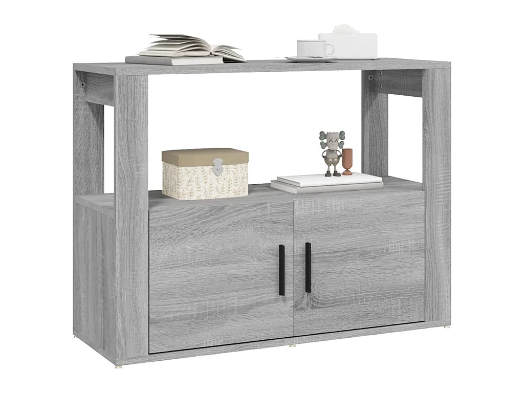Buffet Sonoma gris 80x30x60 cm Bois d'ingénierie
