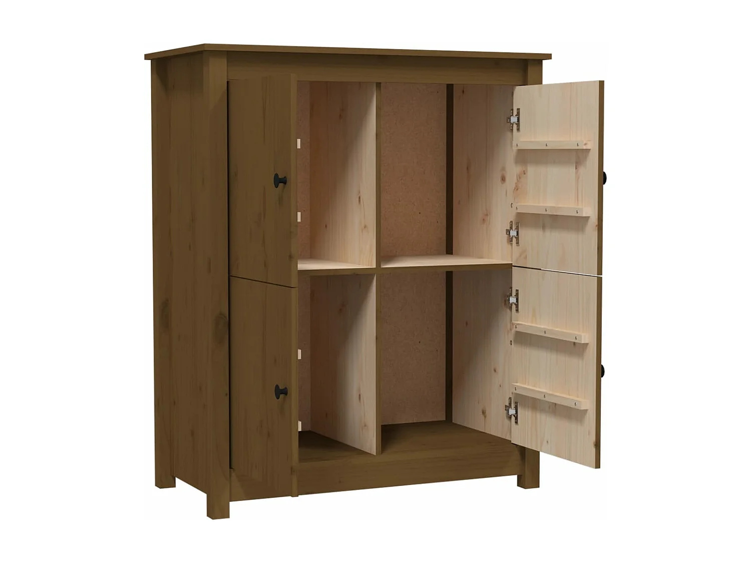 Buffet Marron miel 83x41,5x100 cm Bois massif de pin