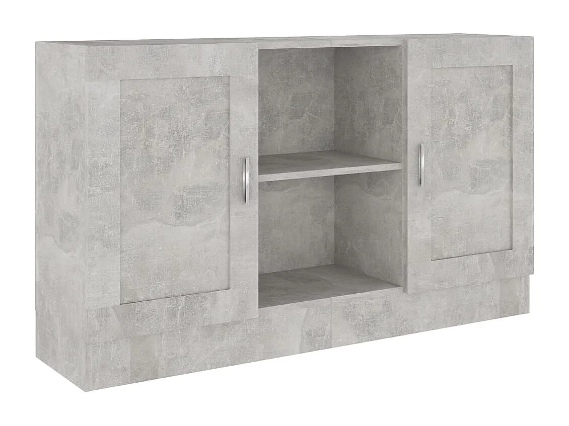 Buffet Gris béton 120x30,5x70 cm Bois d'ingénierie