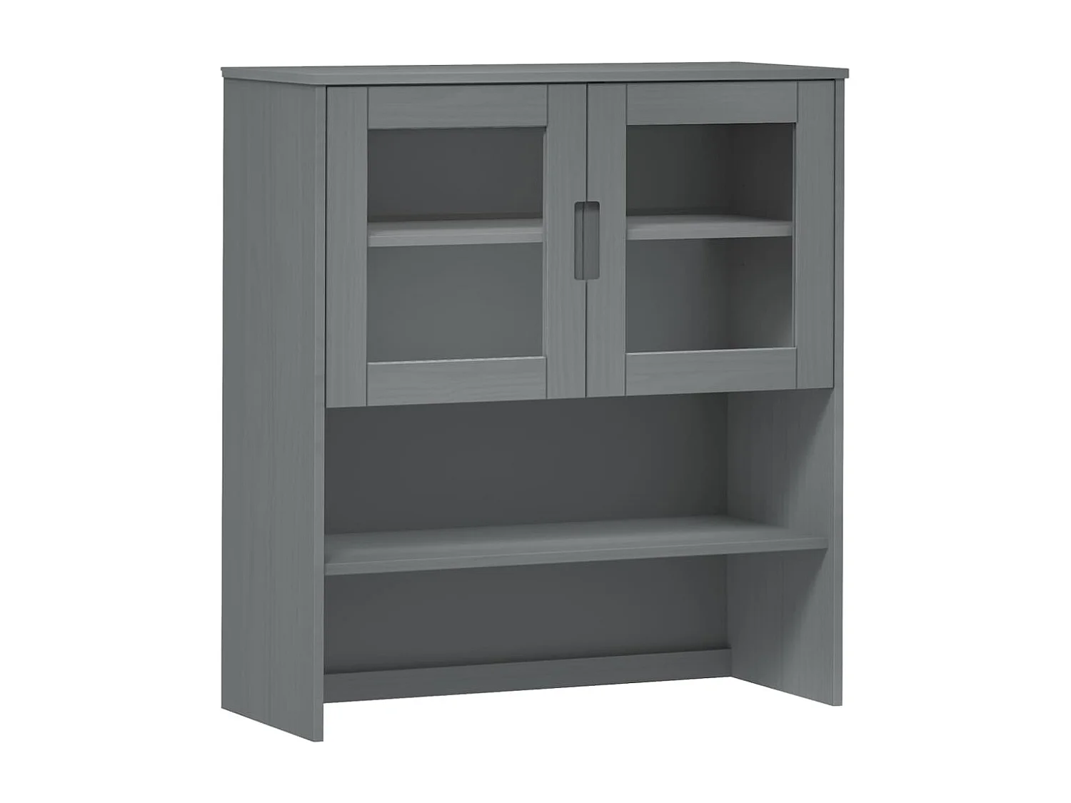 Piano Credenza MOLDE Grigio 90x35x100 cm Legno Massello di Pino