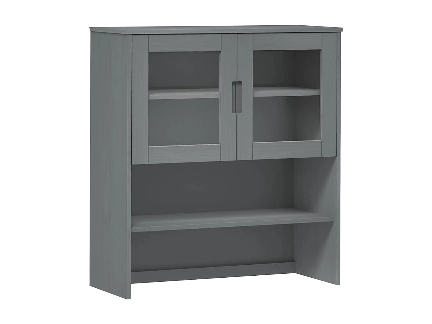 Dessus de buffet MOLDE Gris 90x35x100 cm Bois massif de pin