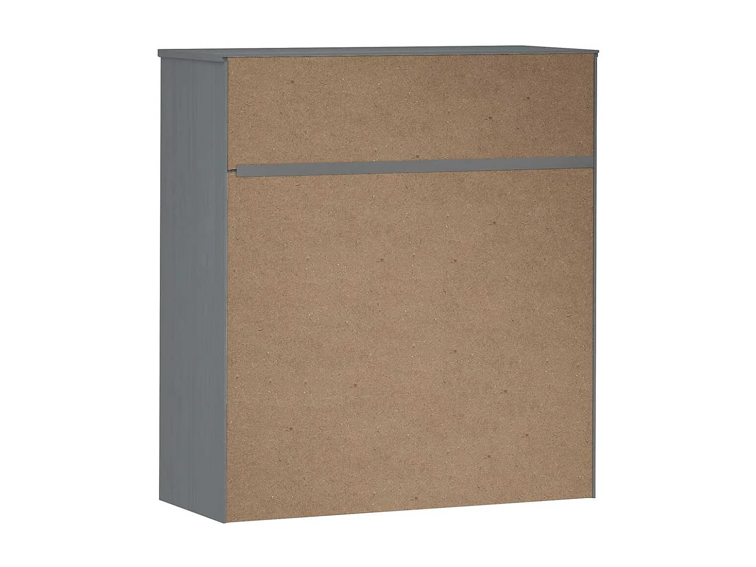 Dessus de buffet MOLDE Gris 90x35x100 cm Bois massif de pin