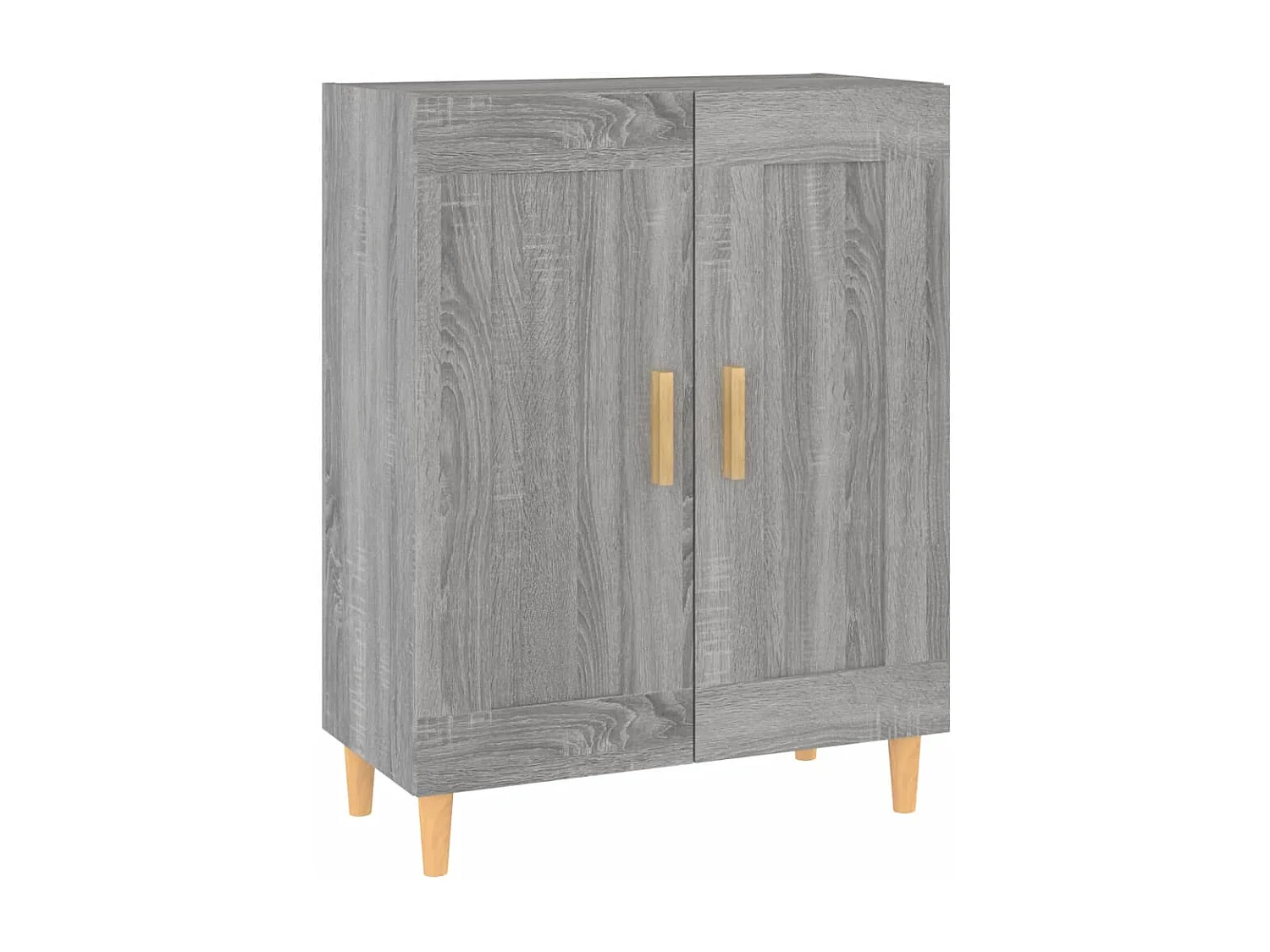 Dressoir 69,5x34x90 cm bewerkt hout grijs sonoma eikenkleurig