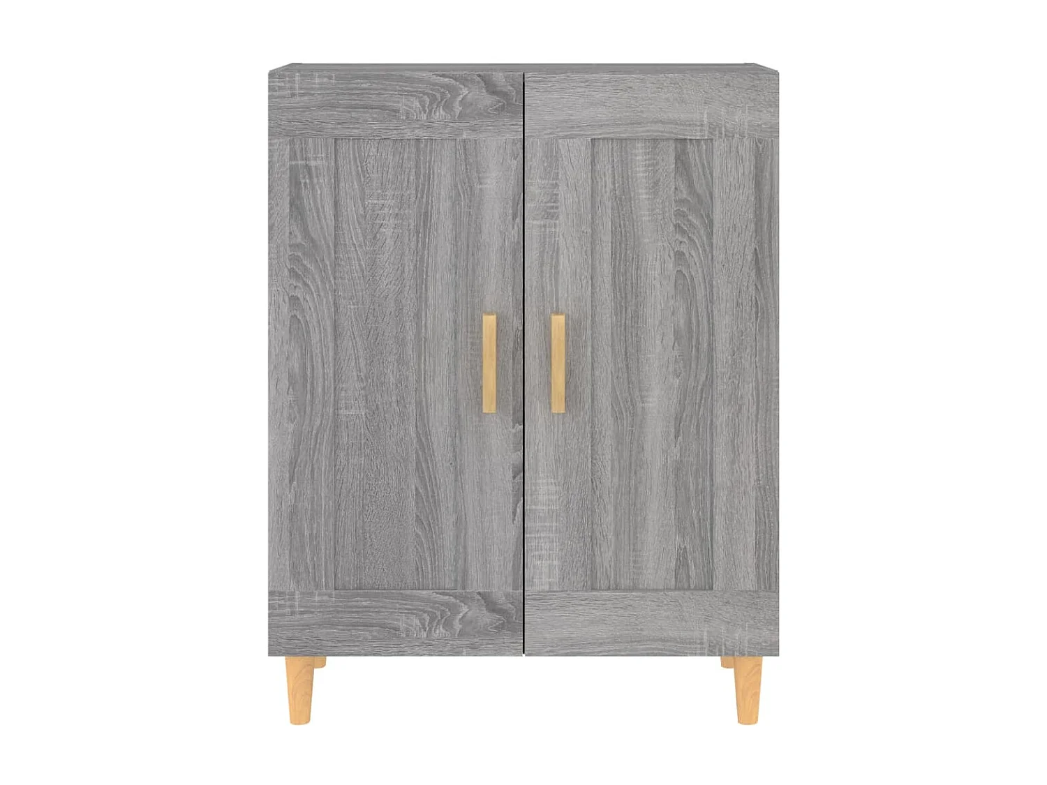 Dressoir 69,5x34x90 cm bewerkt hout grijs sonoma eikenkleurig