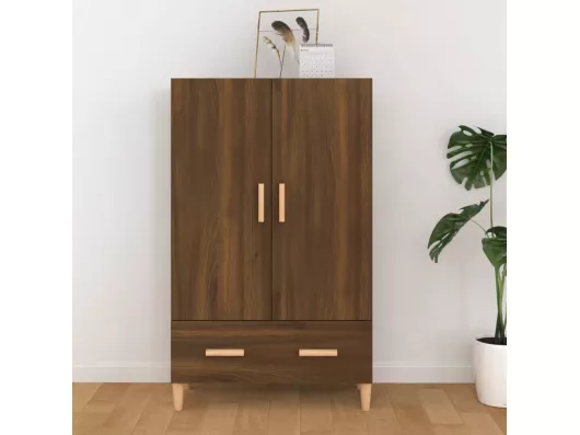 Kauf Unique Highboard Braun Eichen-Optik 70x31x115 cm Holzwerkstoff