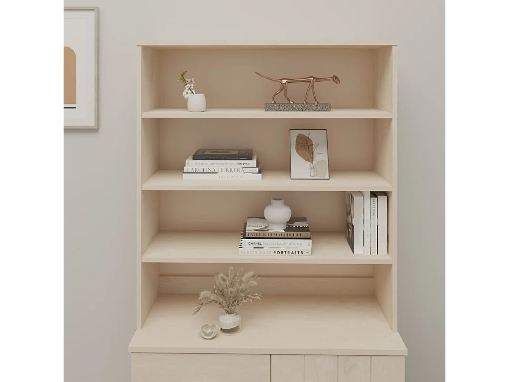 Dessus de buffet HAMAR Marron miel 90x30x100 cm Bois de pin