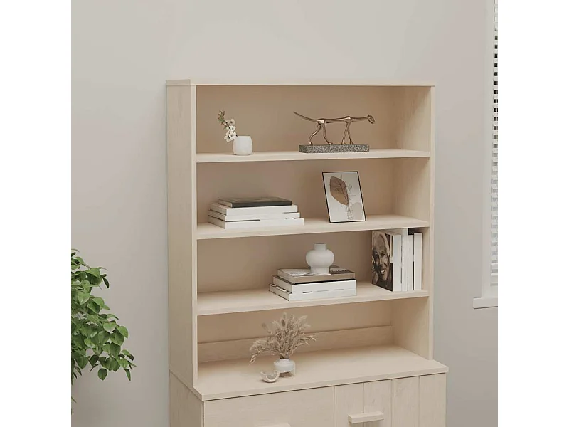 Piano Credenza HAMAR ambra 90x35x100 cm Legno Massello di Pino