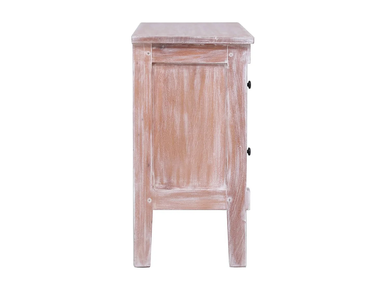 Sideboard mit 2 Schubladen 90 x 30 x 60 cm Massivholz Mahagoni