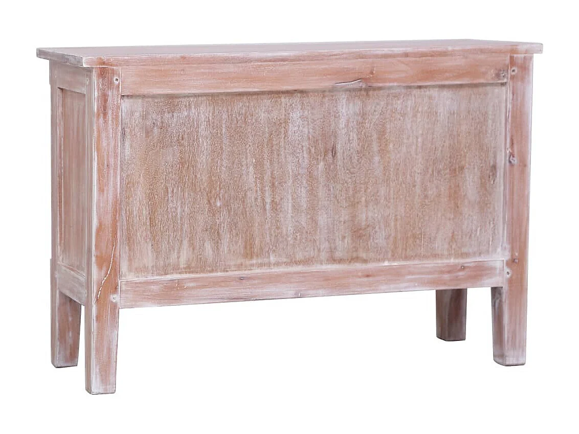 Sideboard mit 2 Schubladen 90 x 30 x 60 cm Massivholz Mahagoni