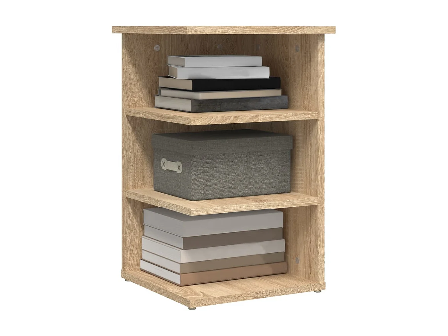 Bijzetkast 35x35x55 cm bewerkt hout sonoma eikenkleurig