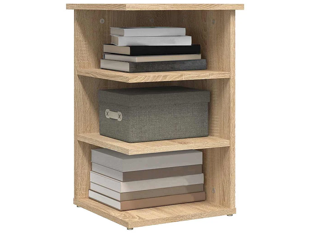 Armario auxiliar madera contrachapada roble Sonoma 35x35x55 cm