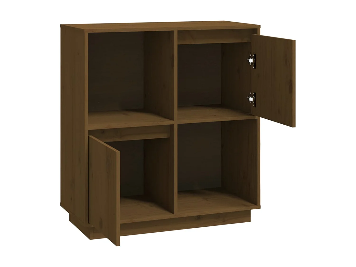 Dressoir 74x35x80 cm massief grenenhout honingbruin