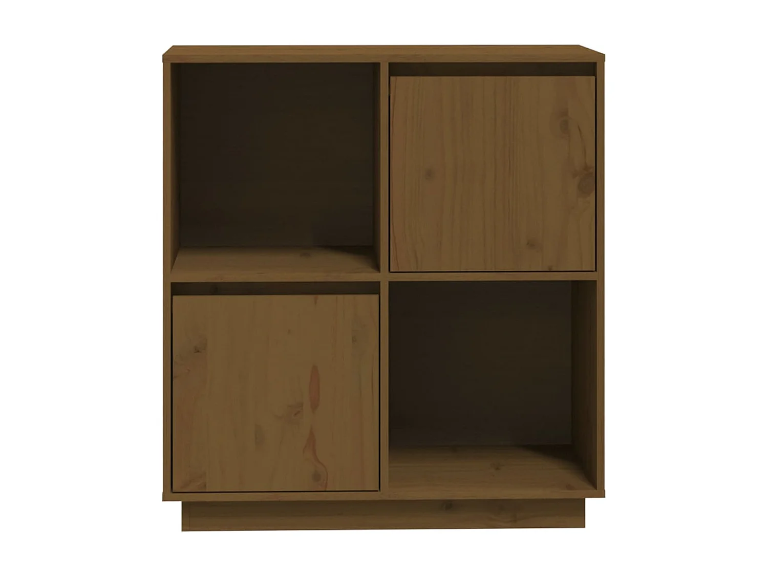 Dressoir 74x35x80 cm massief grenenhout honingbruin