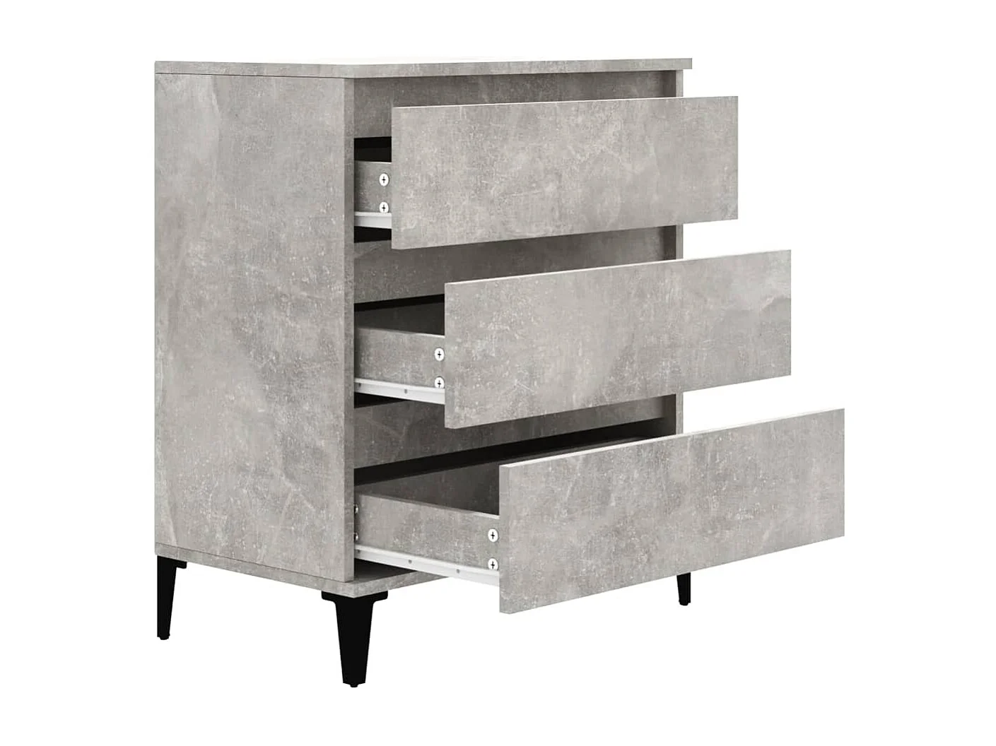 Buffet Gris béton 60x35x70 cm Bois d'ingénierie