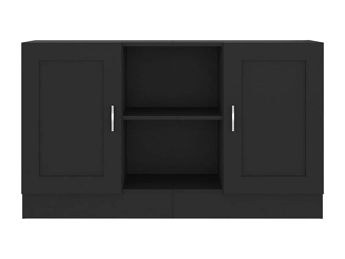 Buffet Noir 120x30,5x70 cm Bois d'ingénierie
