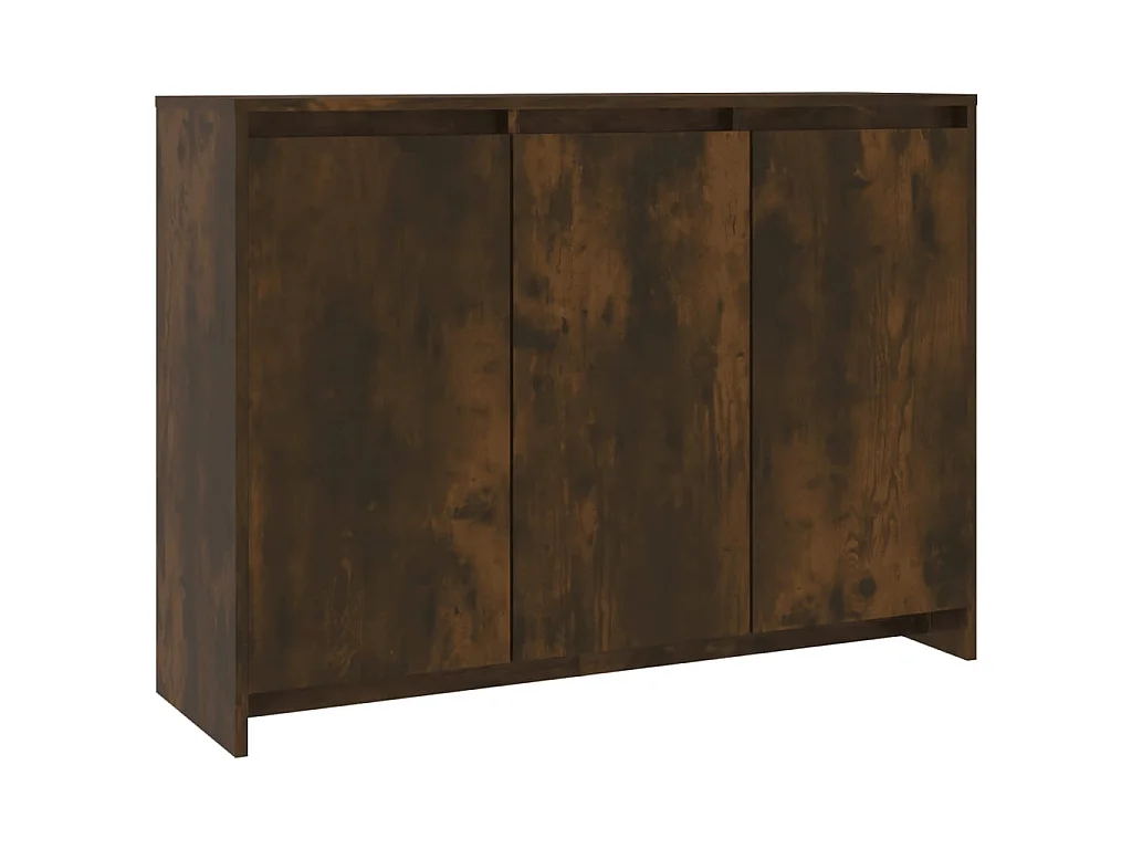 Aparador de madera de ingeniería roble ahumado 102x33x75 cm