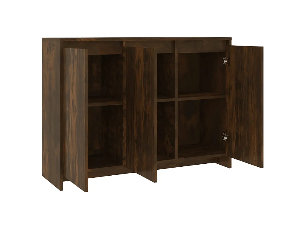 Aparador de madera de ingeniería roble ahumado 102x33x75 cm
