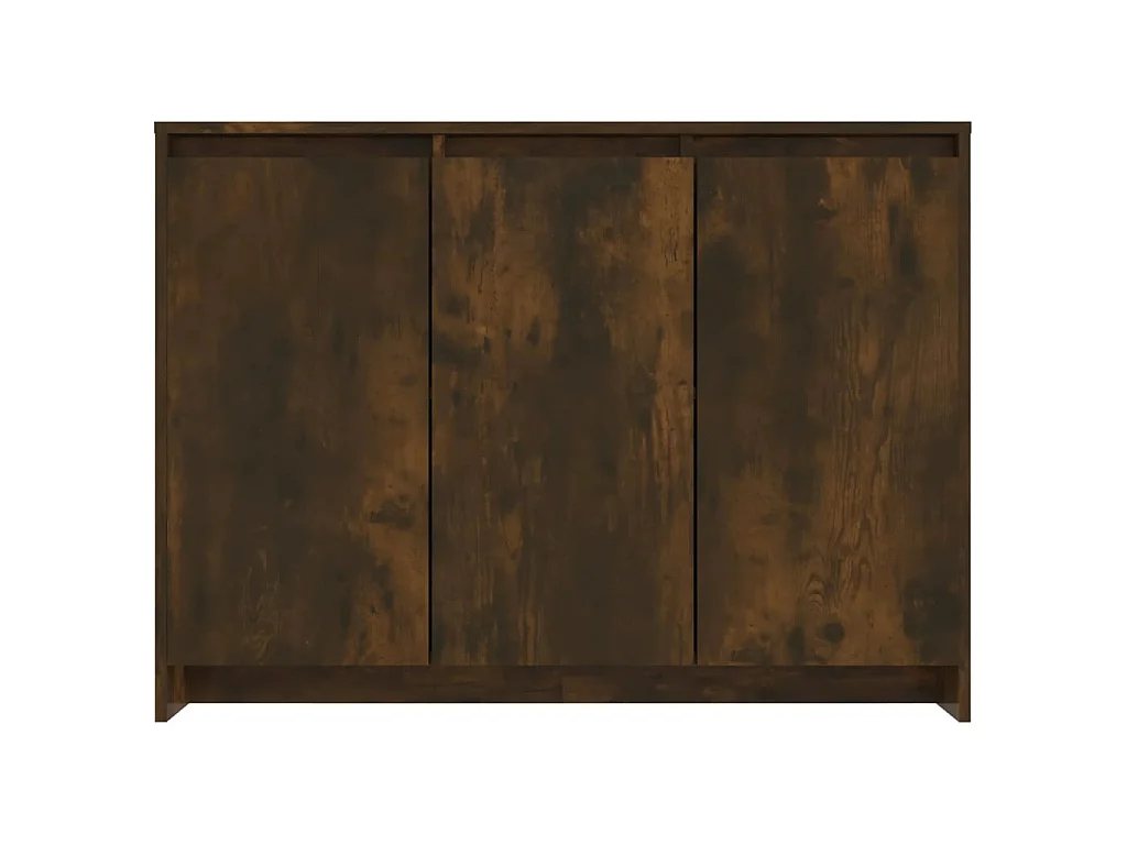 Aparador de madera de ingeniería roble ahumado 102x33x75 cm