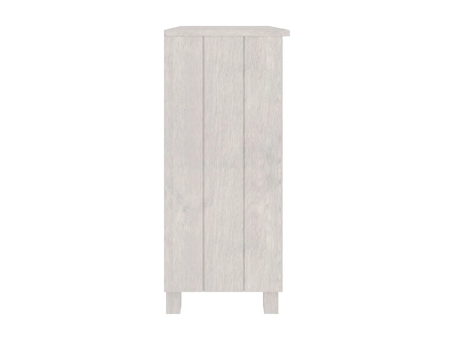 Buffet HAMAR Blanc 85x35x80 cm Bois massif de pin