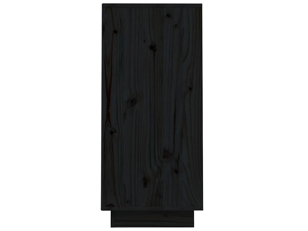 Armoire console Noir 60x34x75 cm Bois de pin solide