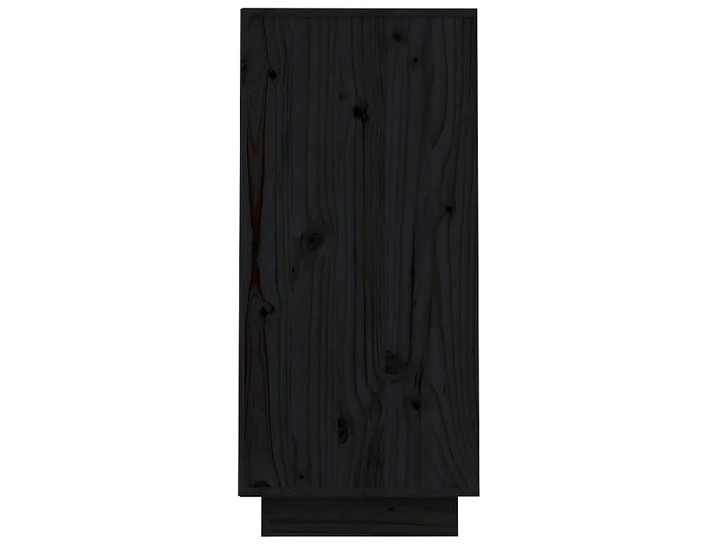 Armoire console Noir 60x34x75 cm Bois de pin solide