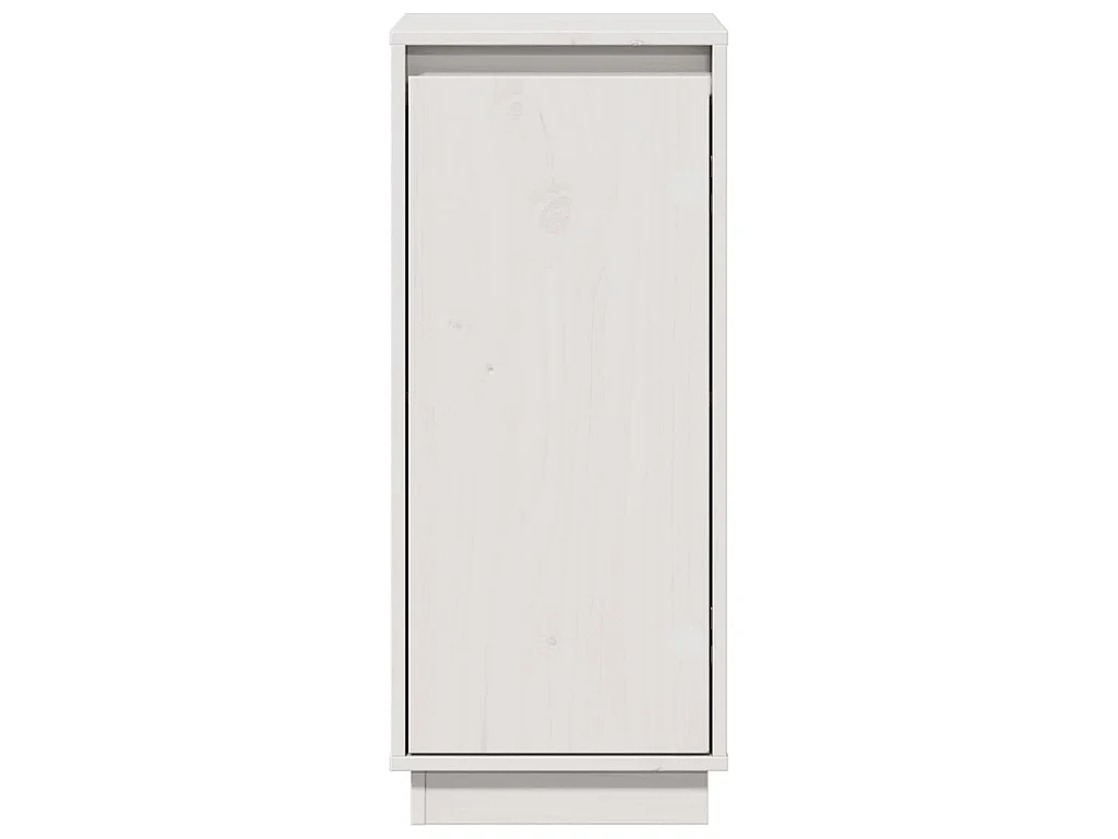 Buffet Blanc 31,5x34x75 cm Bois massif de pin