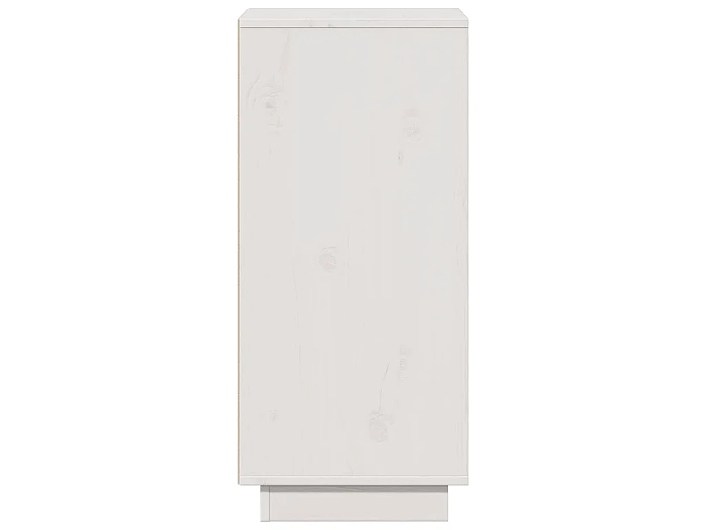 Buffet Blanc 31,5x34x75 cm Bois massif de pin