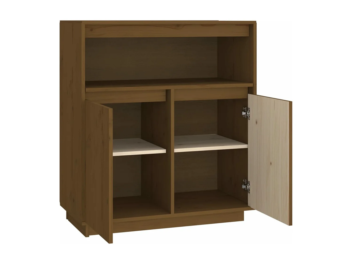 Sideboard Honigbraun 70x34x80 cm Massivholz Kiefer