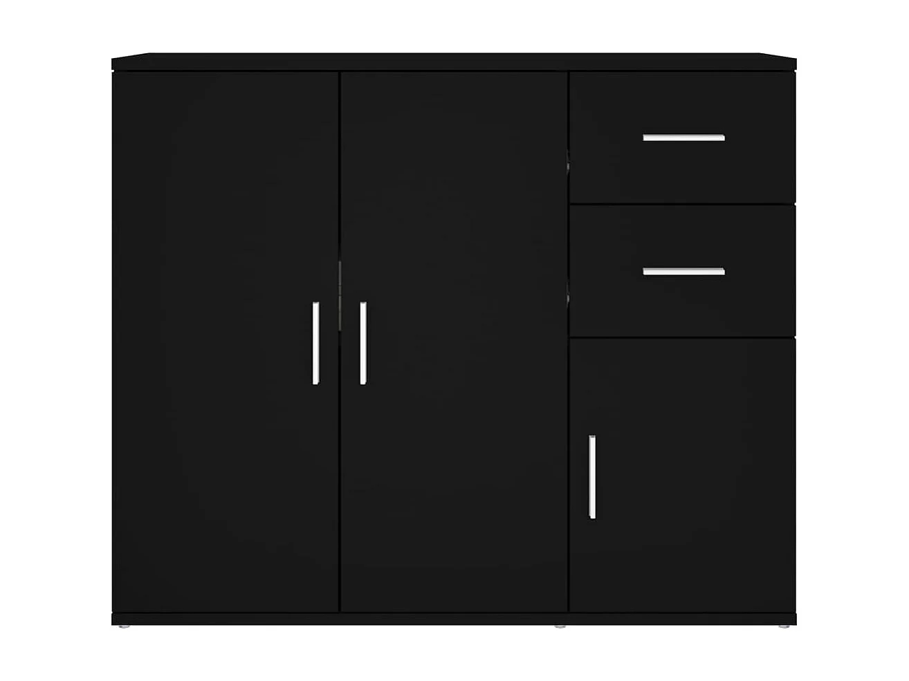 Aparador 91x29,5x75 cm derivados de madeira preto