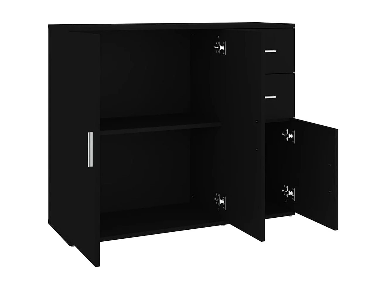 Aparador 91x29,5x75 cm derivados de madeira preto