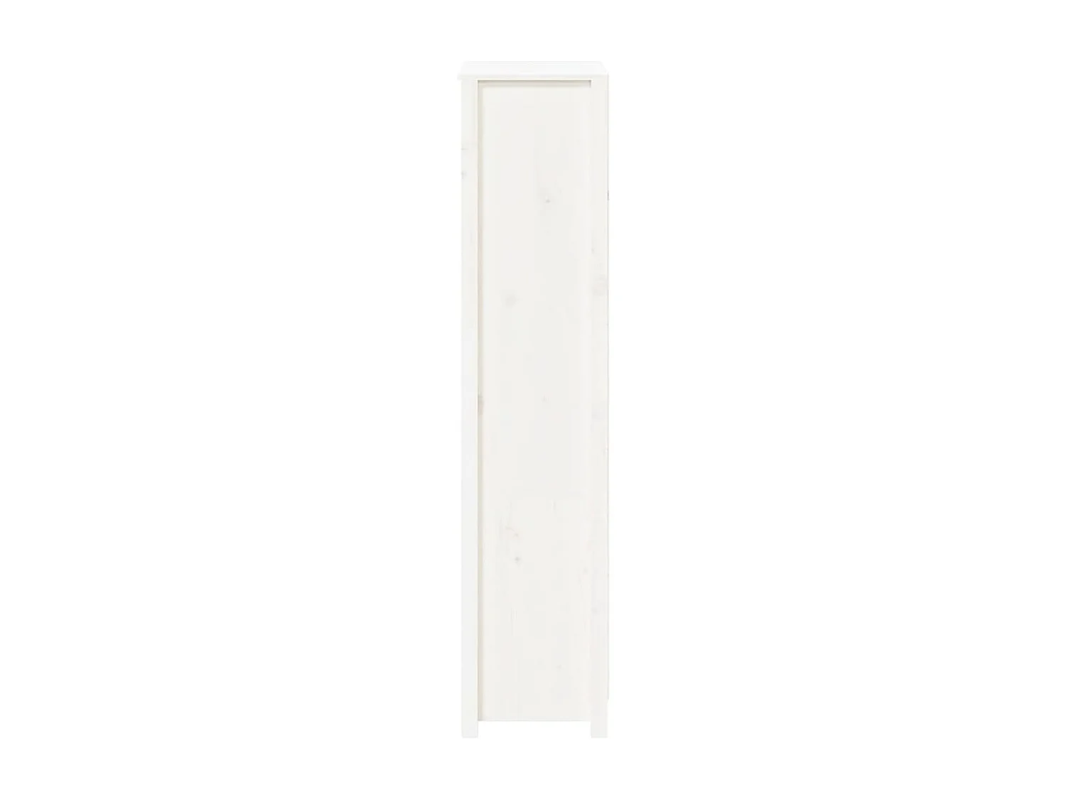 Buffet haut Blanc 80x35x154 cm Bois massif de pin