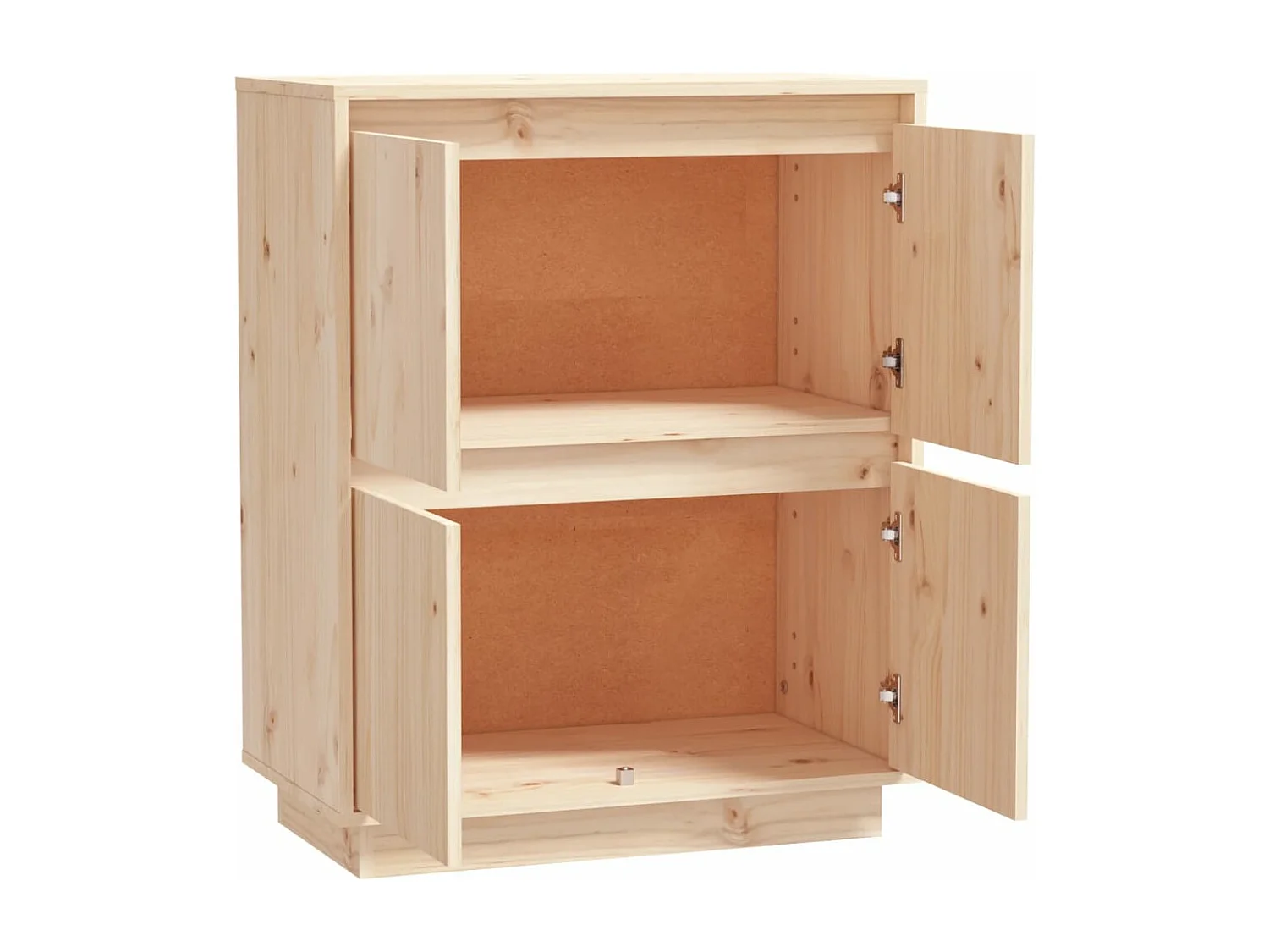 Dressoir 60x34x75 cm massief grenenhout